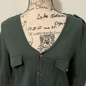By Egreis army green blouse